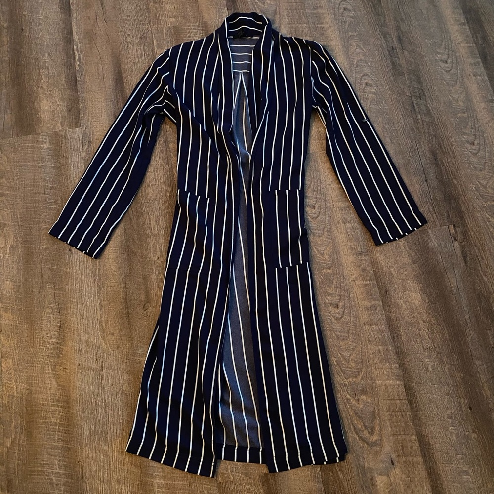 Forever 21 navy/white duster